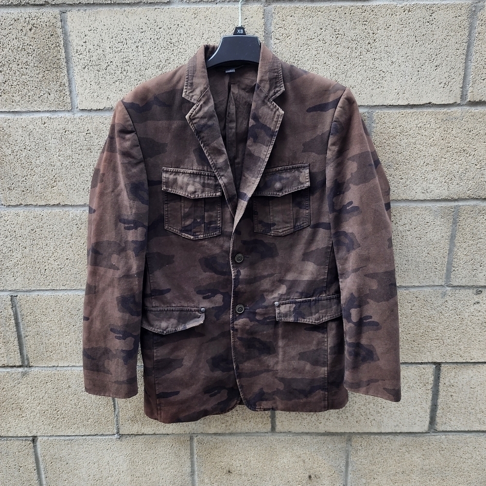 Vintage Express Camo Blazer Jacket Men’s Size Small